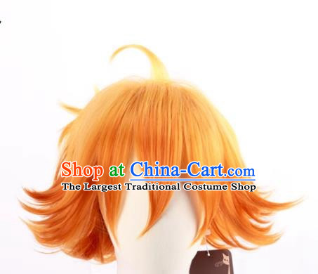 Anime The Promised Neverland Emma Yellow Cosplay Wigs
