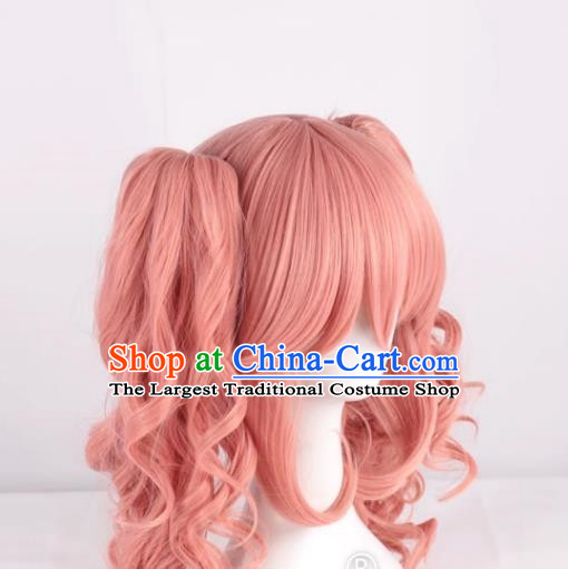 Tamamo Mae FGO Tamamo Cat Fate Double Ponytail JK Uniform Cosplay Wig