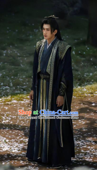 TV Series Mysterious Lotus Casebook Di Feisheng Costumes China Ancient Swordsman Outfit Martial Arts Chief Clothing