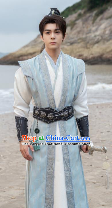 Ancient China Young Childe Costumes TV Series Mysterious Lotus Casebook Swordsman Fang Duobing Clothing