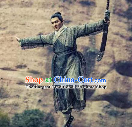 China TV Series Mysterious Lotus Casebook Taoist Shan Gudao Clothing Ancient Kung Fu Master Outfit