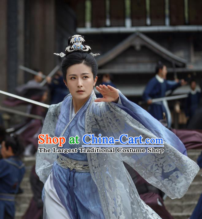 China Ancient Chivalrous Woman Costumes TV Series Mysterious Lotus Casebook Matriarch He Xiaohui Clothing