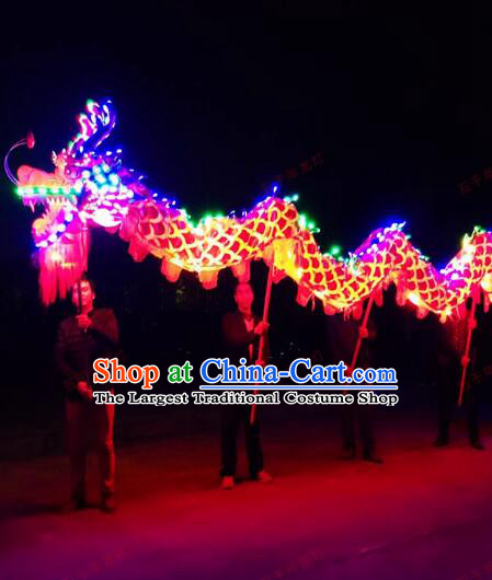 Chinese Traditional Lantern Festival Dragon LED Prop New Year Dragon Dance Costume Competition Dragon Head