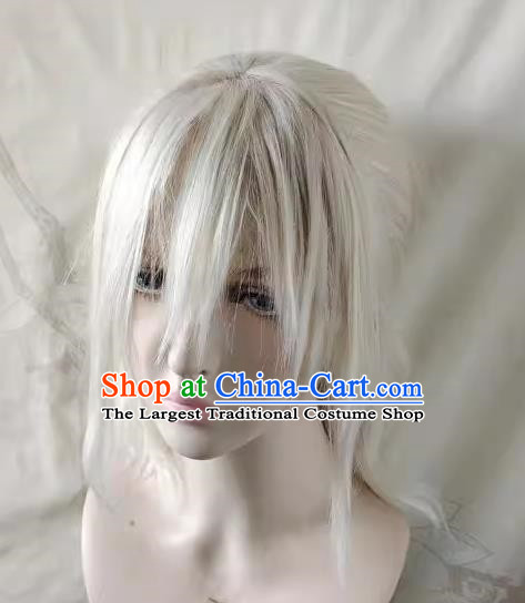 Wig Front Lace Hand Hook Wolf Tail Cos Customized Headgear