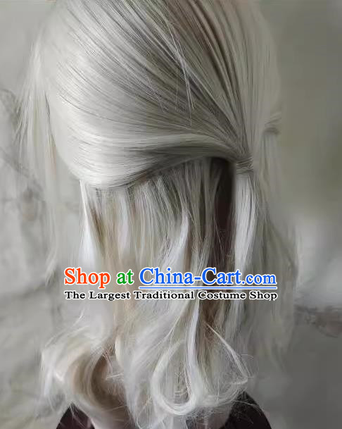 Wig Front Lace Hand Hook Wolf Tail Cos Customized Headgear