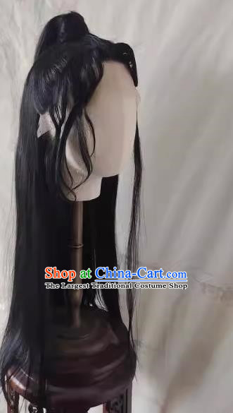 Wig Costume Female Chi Ming Dao Niang Hair Customized Long Hair Half Tied Without Tip Front Hand Hook Lace Headgear Props