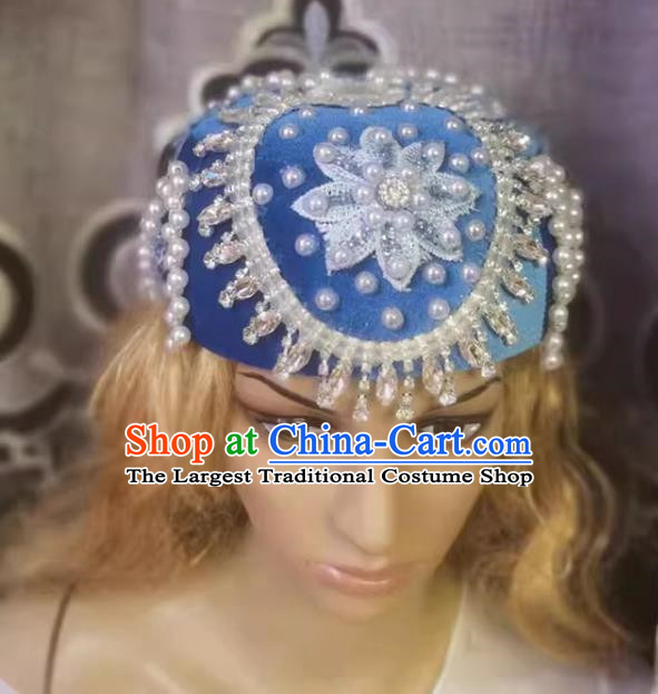 China Xinjiang dance hat accessories Maixi Lapu Uyghur domed pearl hat