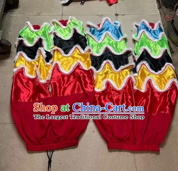 Top Handmade Kylin Dance Pants China Hakkas Lion Dance Costumes 2 Qilin Pants Complete Set