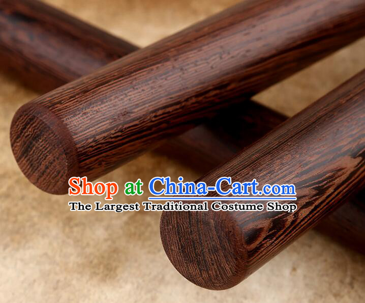 Handmade Chinese Lion Dance Drum Sticks Professional Wenge Jichi Wood Drumsticks