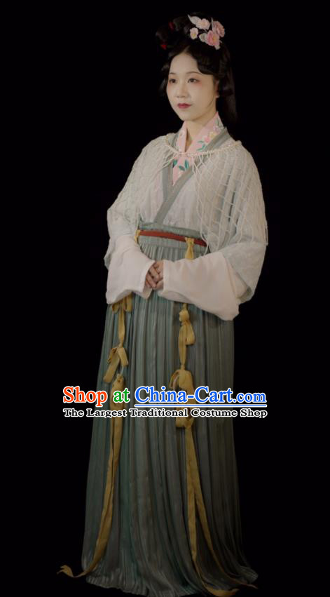 Chinese Traditional Hanfu Dresses Song Dynasty Young Mistress Clothing Ancient Princess Garment Costumes
