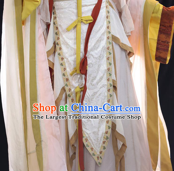Chinese Traditional Luoshen Hanfu Dresses Jin Dynasty Imperial Empress Clothing Ancient Goddess Garment Costumes