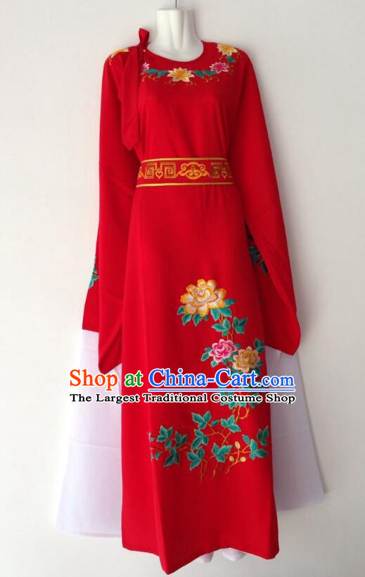 Chinese Ancient Scholar Clothing Beijing Opera Xiaosheng Costume Shaoxing Opera Jia Baoyu Red Robe