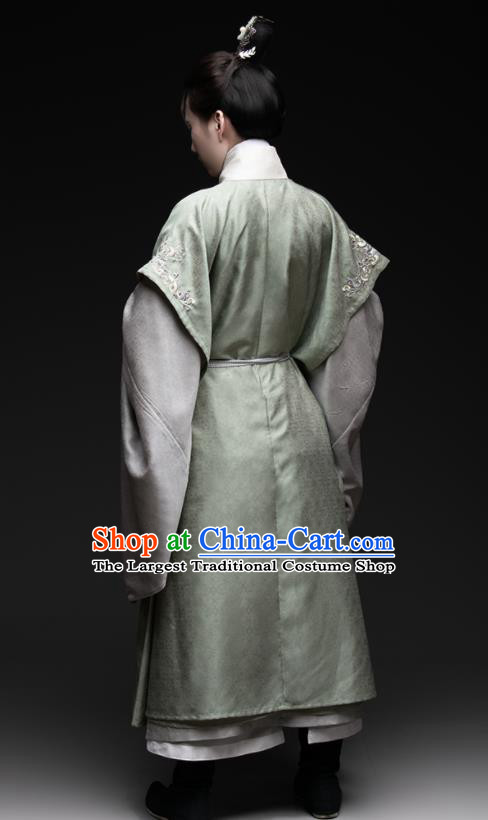 Chinese Ancient Scholar Clothing Ming Dynasty Swordsman Hanfu Traditional Priest Frock Garment Costumes