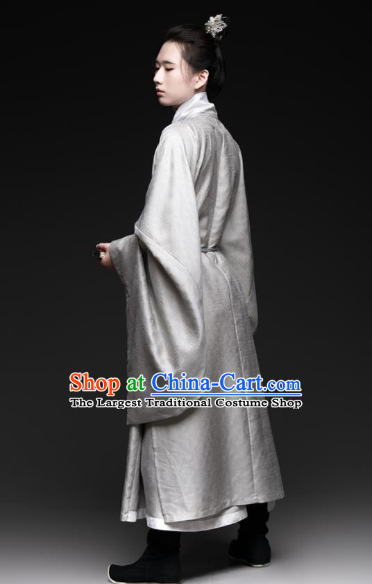 Chinese Ancient Scholar Clothing Ming Dynasty Swordsman Hanfu Traditional Priest Frock Garment Costumes