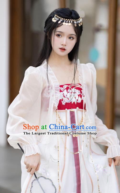 Chinese Ancient Goddess Hanfu Dress Southern and Northern Dynasties Palace Princess Garment Costumes