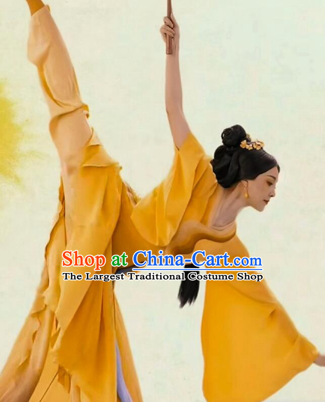 Chinese  Spring Festival Gala Ginger Dress Han Court Beauty Dance Costume Classical Dance Clothing