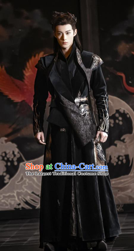 Chinese Ancient Swordsman Clothing TV Series Lord Clothes Love Between Fairy and Devil Dongfang Qing Cang Garment Costumes