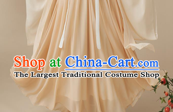 Chinese Ancient Young Lady Costumes Tang Dynasty Civilian Woman Clothing Hanfu Dresses Ru Qun Cape Complete Set