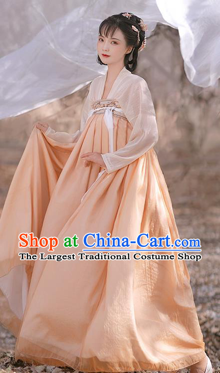 Chinese Tang Dynasty Princess Garment Costumes Hanfu Ruqun Dresses Ancient Young Woman Clothing
