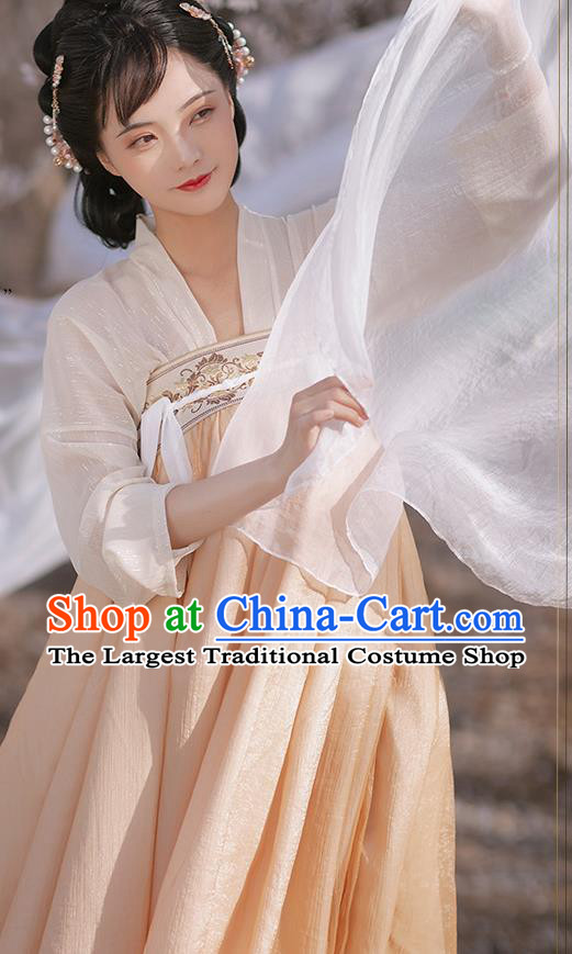 Chinese Tang Dynasty Princess Garment Costumes Hanfu Ruqun Dresses Ancient Young Woman Clothing