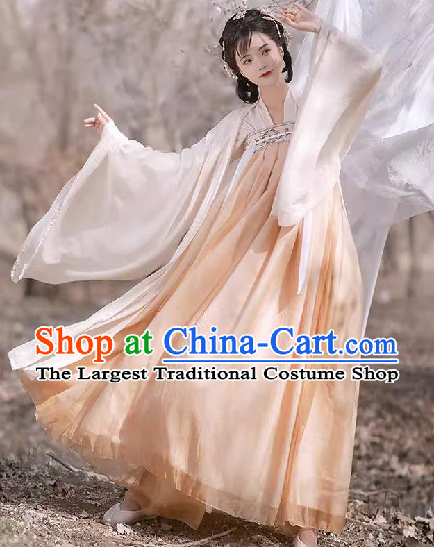 Chinese Tang Dynasty Princess Garment Costumes Hanfu Ruqun Dresses Ancient Young Woman Clothing