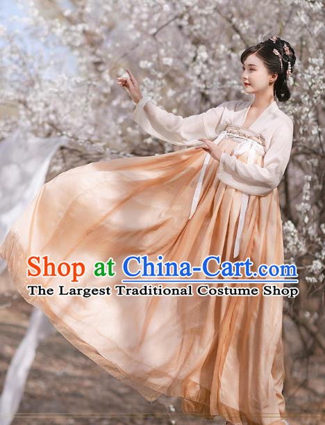 Chinese Tang Dynasty Princess Garment Costumes Hanfu Ruqun Dresses Ancient Young Woman Clothing