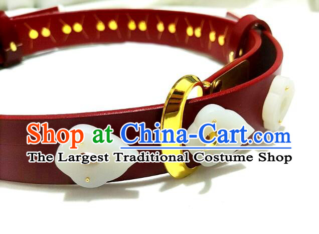 Chinese Ancient Hanfu Belts Traditional Leather Waistband Song Dynasty Belt for Men