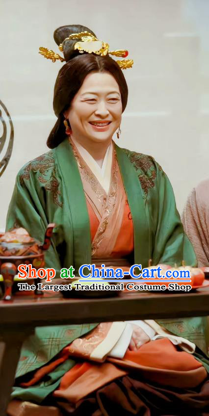Chinese Ancient Noble Woman Clothing TV Series Love Like The Galaxy Dresses Han Dynasty Assigns Madame Historical Costumes