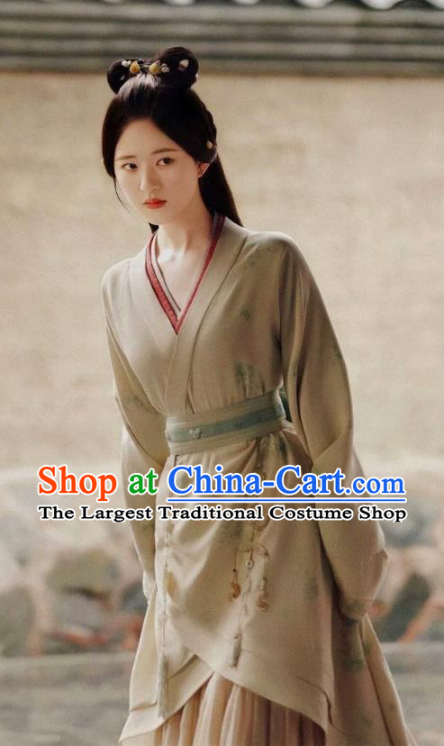Chinese Han Dynasty Aristocratic Lady Historical Costumes Ancient Royal Infanta Clothing TV Series Love Like The Galaxy Cheng Shao Shang Dresses