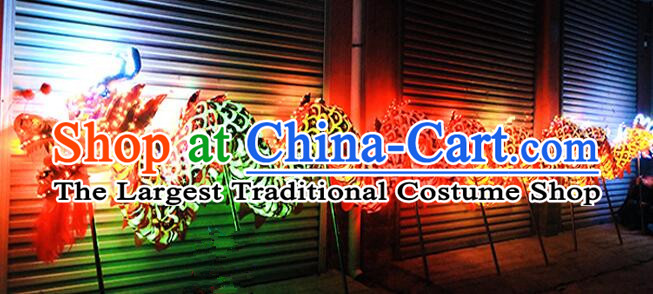 Chinese Luminous LED Lamps Dragon Dance Costumes Props for - People