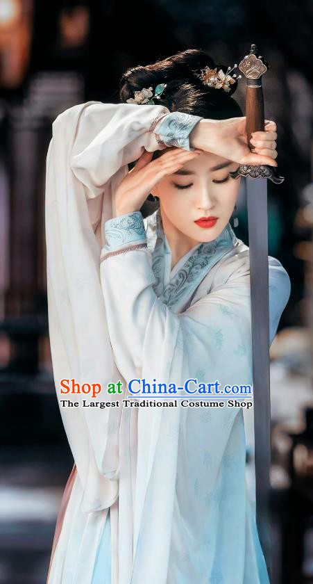 Chinese Ancient Swordswoman Clothing Drama A Dream of Splendor Zhao Pan Er Dresses Song Dynasty Historical Costumes