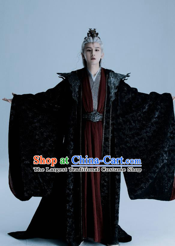 Chinese Drama Immortal Samsara Lord Ying Yuan Fashion Xian Xia TV Series Costume Ancient Swordsman King Black Clothing