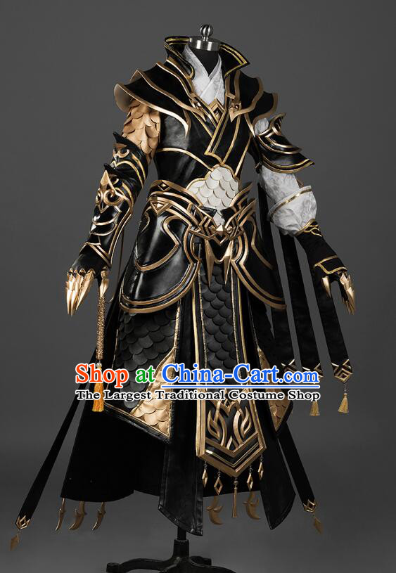 Top Handmade Cosplay Costumes Jian Xia Qing Yuan Online Cang Yun Young Hero Armor Complete Set