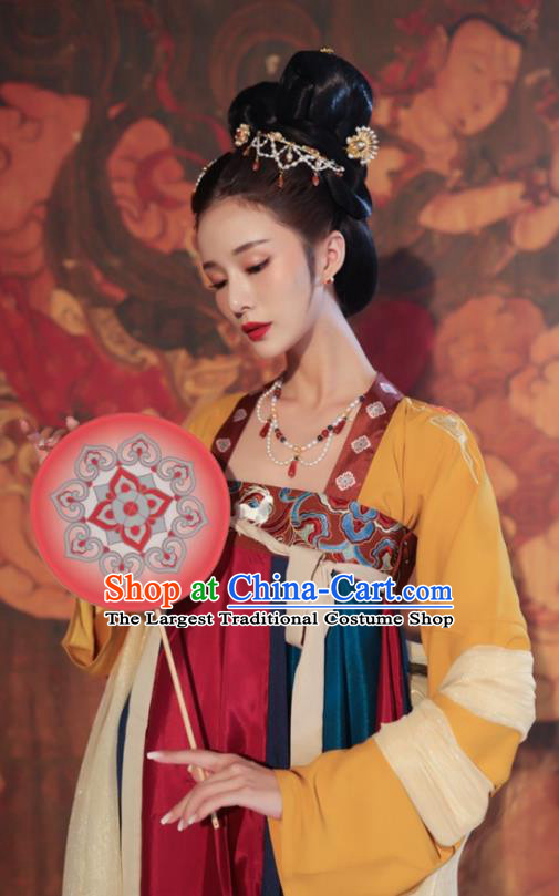 China Hanfu Dress Tang Dynasty Empress Clothing Ancient Court Woman Costumes