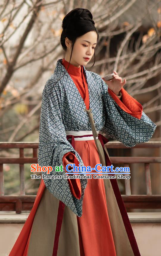 China Ancient Princess Costumes Hanfu Dress Wei Jin Northern and Southern Dynasties Empress Clothing