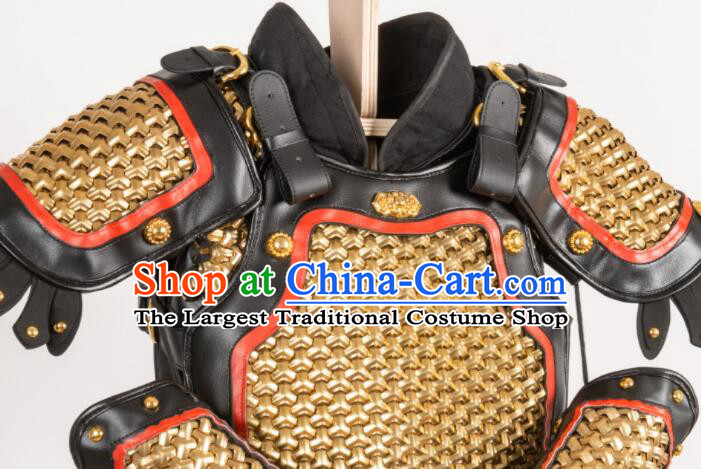 Ancient Ming Dynasty Hauberk Chain Armor Chinese General Armor Costumes Complete Set