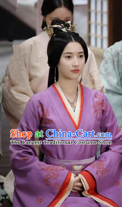 Chinese Ancient Royal Infanta Garment Costumes Han Dynasty Noble Lady Clothing TV Series Love Like The Galaxy Wang Ling Dresses