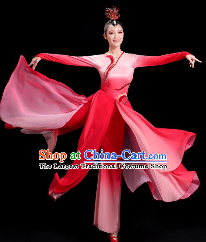 China Waist Drum Dance Fashion Folk Dance Clothing Women Group Stage Show Uniform Yangko Dance Costume
