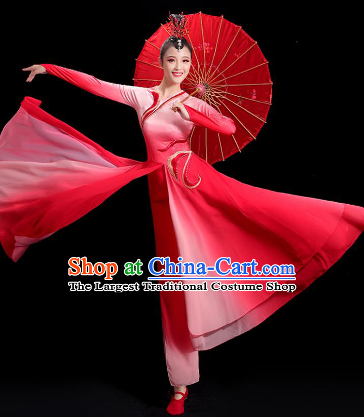China Waist Drum Dance Fashion Folk Dance Clothing Women Group Stage Show Uniform Yangko Dance Costume