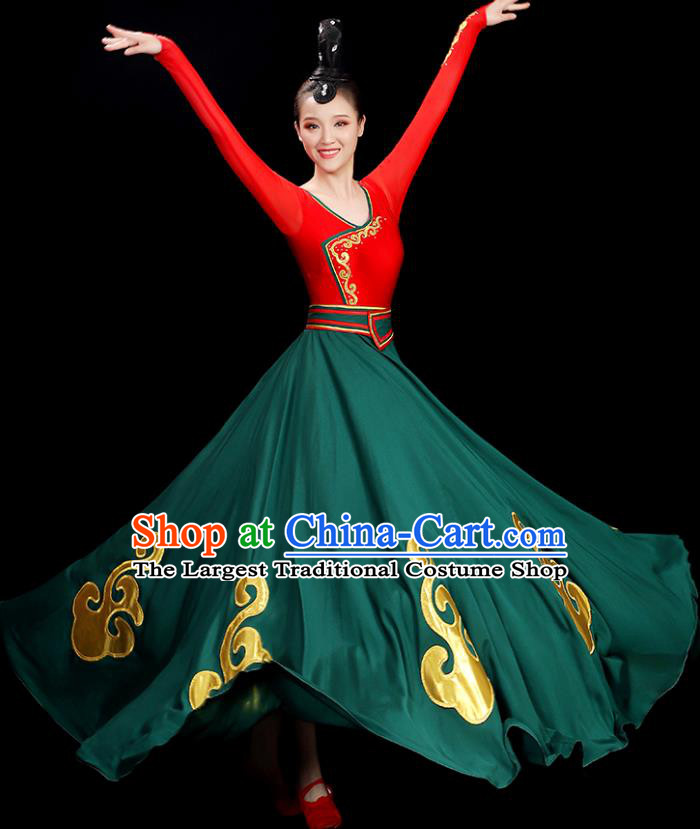 China Classical Dance Dress Women Group Show Costume Opening Dance Clothing