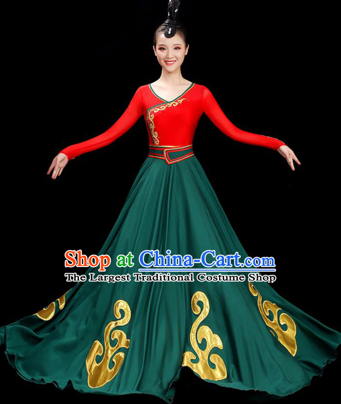 China Classical Dance Dress Women Group Show Costume Opening Dance Clothing
