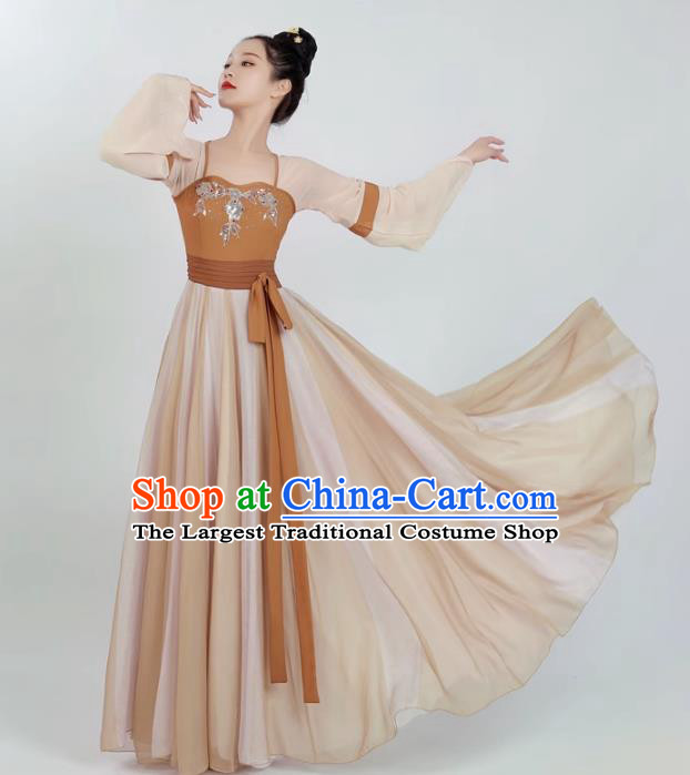 China Classical Dance Costume Zui Hua Yin Fashion Hanfu Dance Dress Woman Solo Dance Clothing