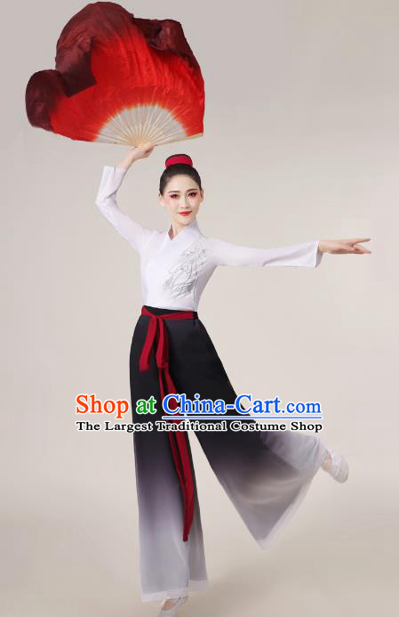 China Fan Dance Outfit Woman Solo Dance Clothing Classical Dance Costume Parade Fashion