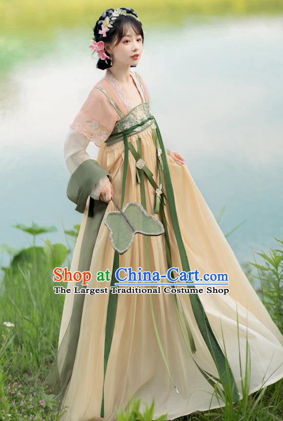 China Tang Dynasty Princess Dresses Ancient Noble Lady Garment Costumes Hanfu Clothing