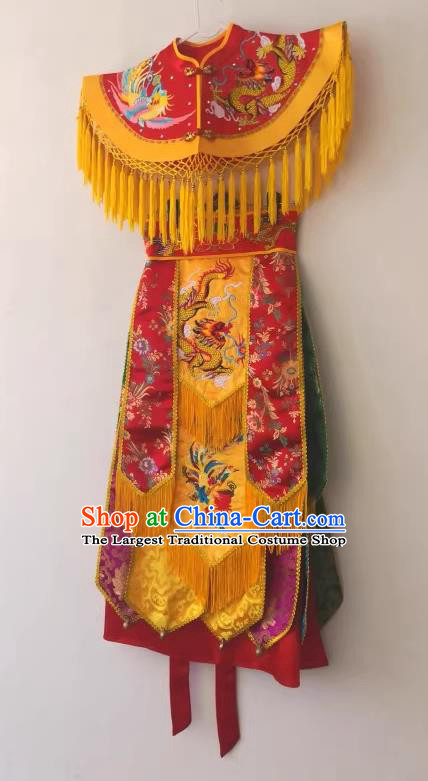 China Fiesta Parade Costumes Nuo Opera Er Lang God Clothing Embroidered Folk Dance Garments