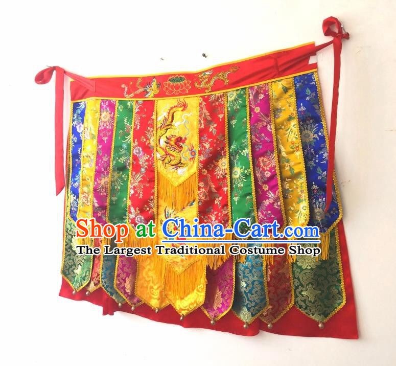 China Fiesta Parade Costumes Nuo Opera Er Lang God Clothing Embroidered Folk Dance Garments