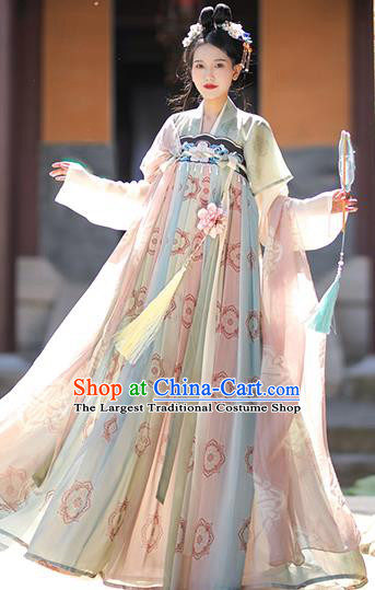 China Ancient Princess Garment Costumes Traditional Hanfu Ruqun Dresses Tang Dynasty Palace Lady Clothing
