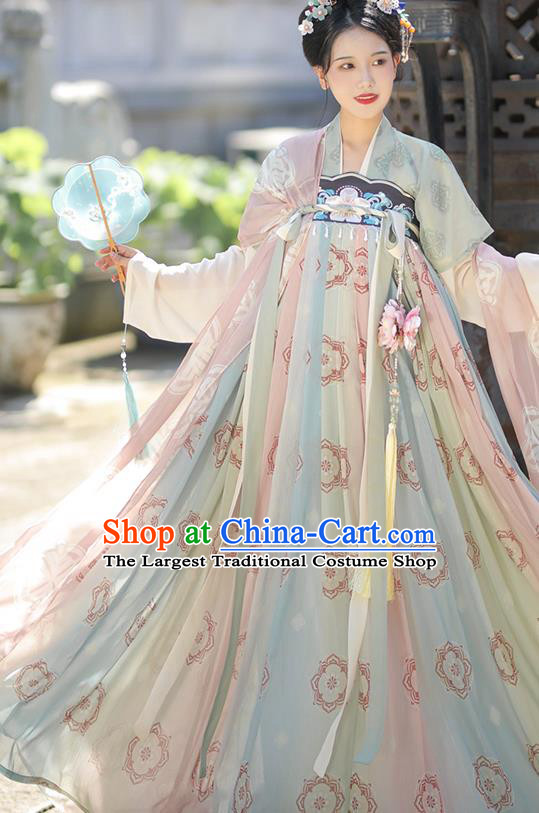 China Ancient Princess Garment Costumes Traditional Hanfu Ruqun Dresses Tang Dynasty Palace Lady Clothing