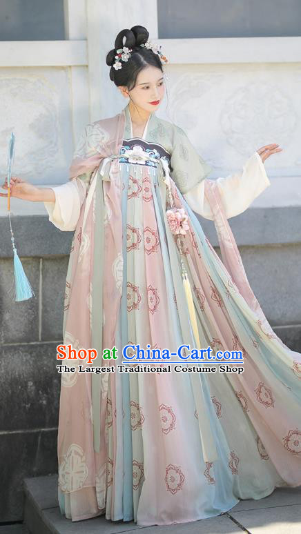 China Ancient Princess Garment Costumes Traditional Hanfu Ruqun Dresses Tang Dynasty Palace Lady Clothing