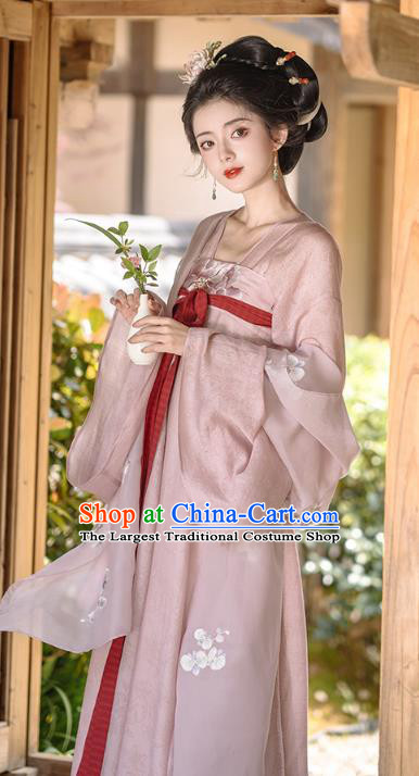 China Tang Dynasty Court Empress Clothing Ancient Noble Woman Garment Costumes Traditional Embroidered Hanfu Dresses